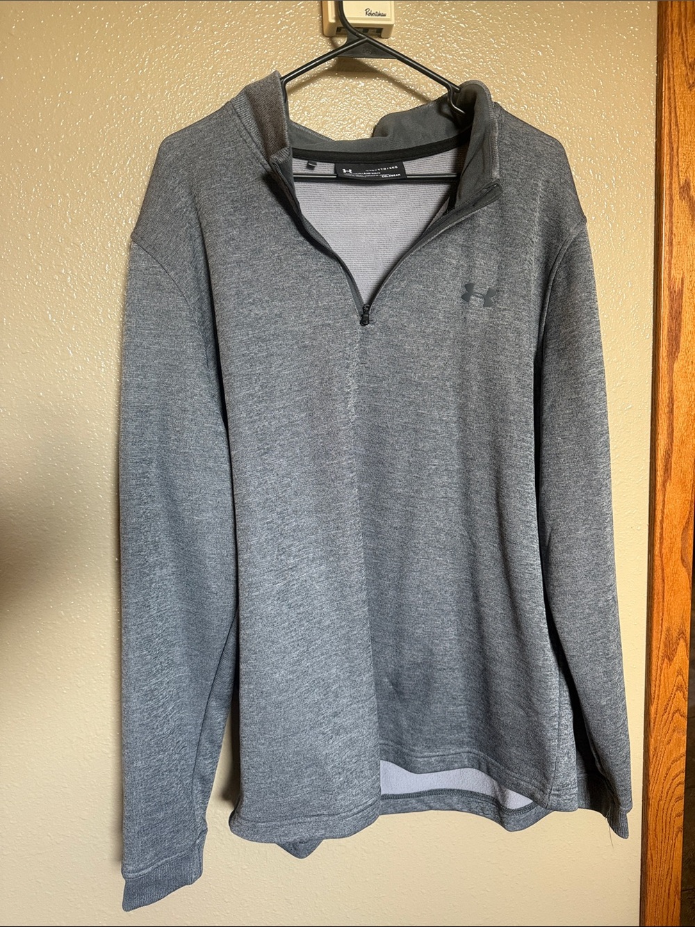 Under Armour Heather Gray Quarter-Zip Pullover